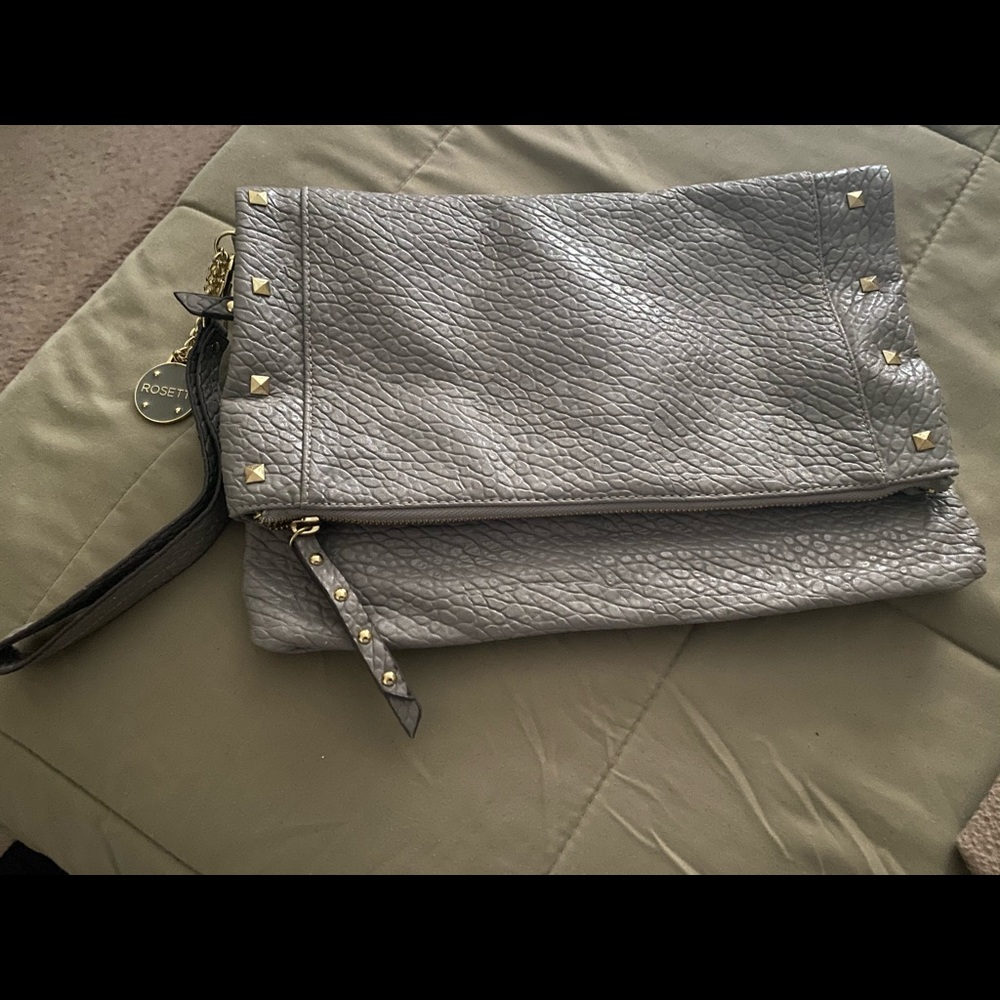 Gray Clutch Purse